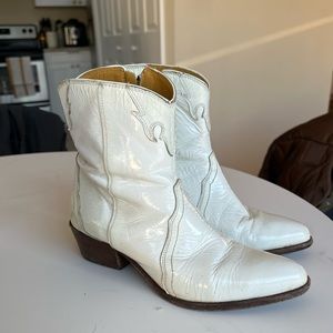 Free people vegan patent leather bootie